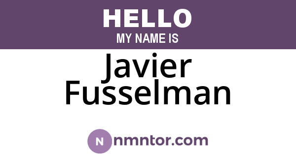 Javier Fusselman