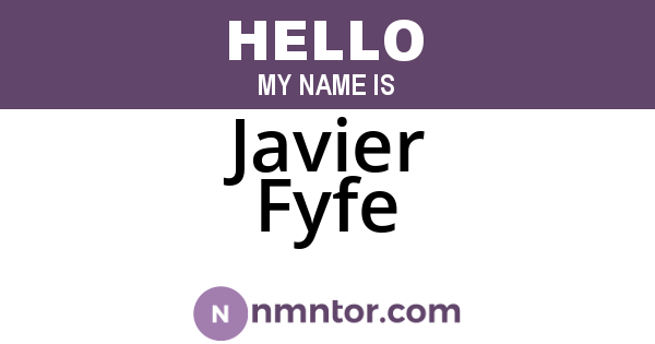 Javier Fyfe
