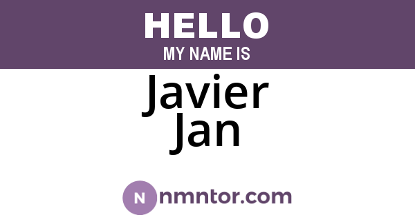 Javier Jan