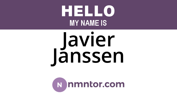 Javier Janssen
