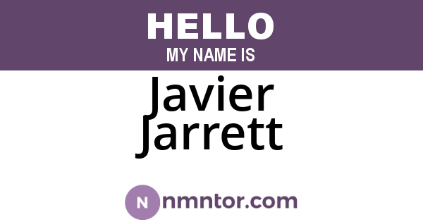 Javier Jarrett