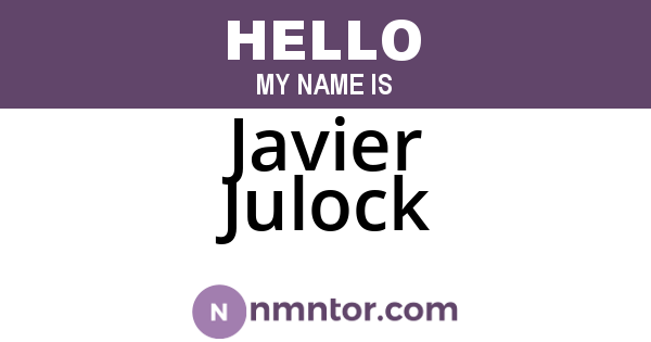 Javier Julock