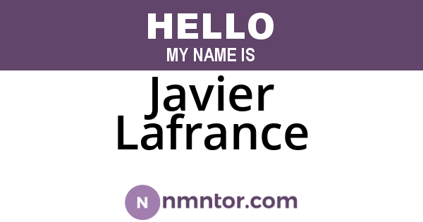 Javier Lafrance