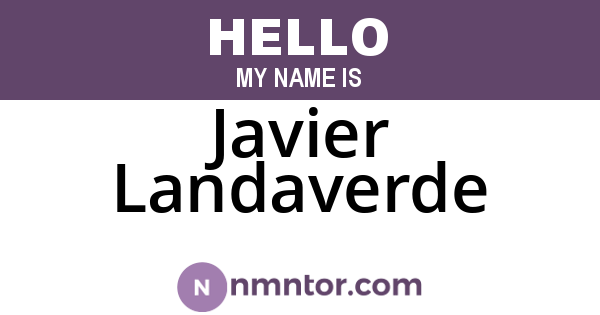 Javier Landaverde