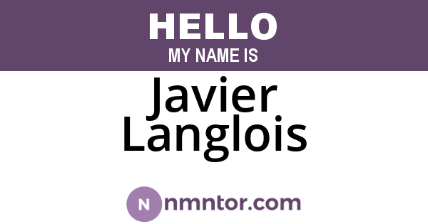 Javier Langlois