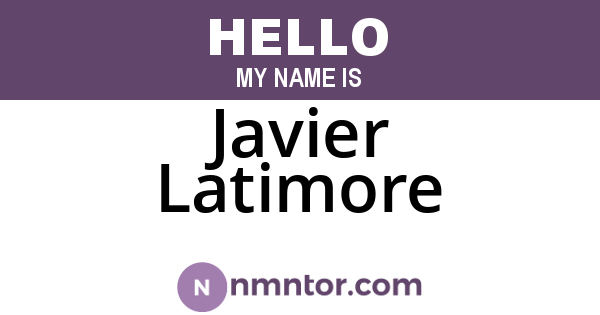 Javier Latimore