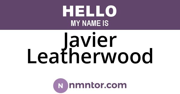 Javier Leatherwood
