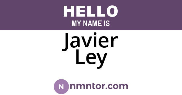 Javier Ley