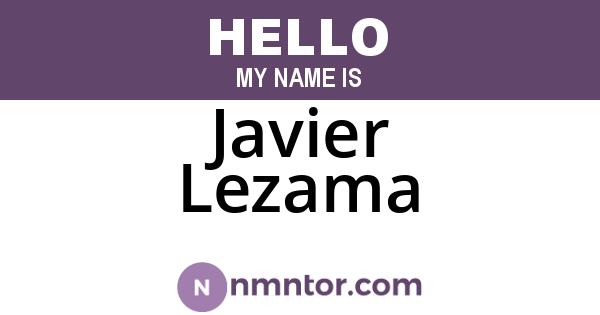 Javier Lezama