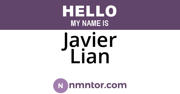 Javier Lian
