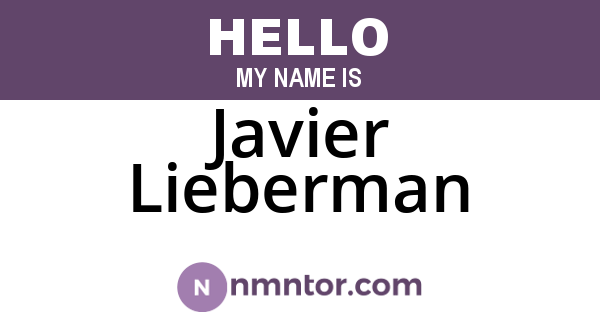 Javier Lieberman