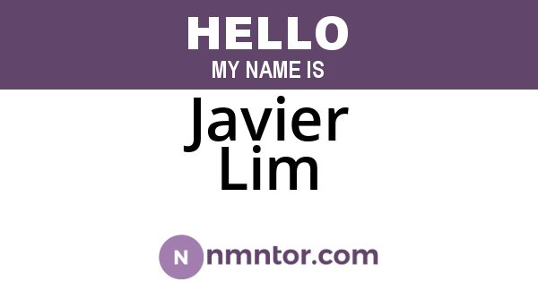 Javier Lim