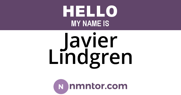 Javier Lindgren