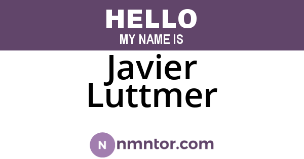 Javier Luttmer