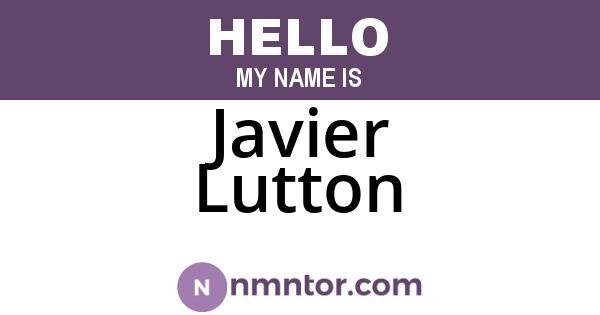Javier Lutton