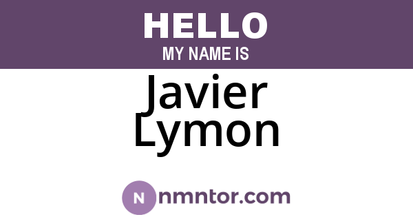 Javier Lymon
