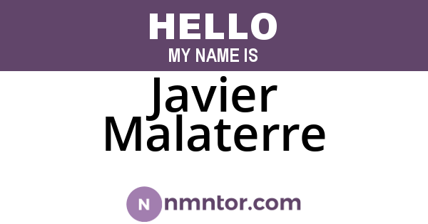 Javier Malaterre