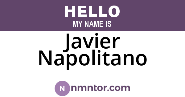 Javier Napolitano