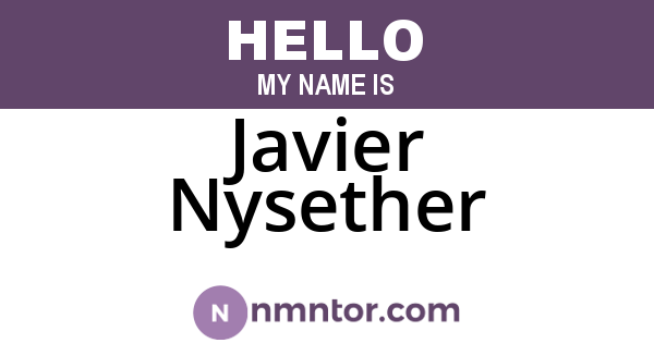 Javier Nysether