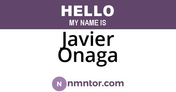 Javier Onaga