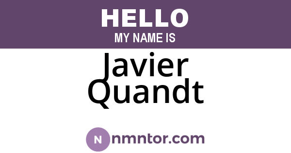 Javier Quandt