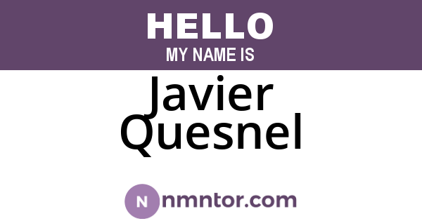 Javier Quesnel