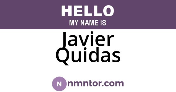 Javier Quidas