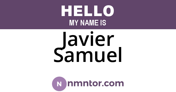Javier Samuel