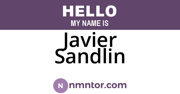 Javier Sandlin