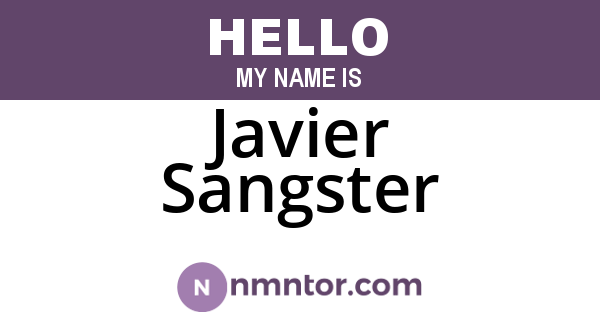 Javier Sangster