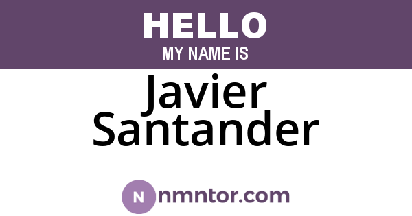 Javier Santander