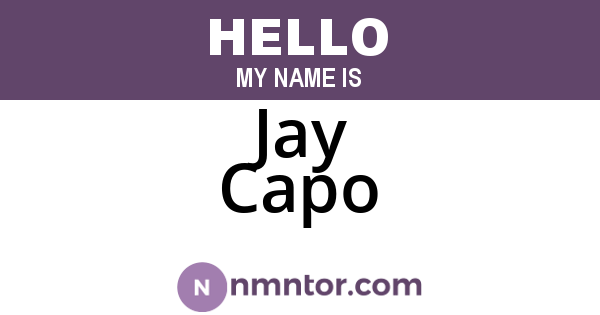 Jay Capo