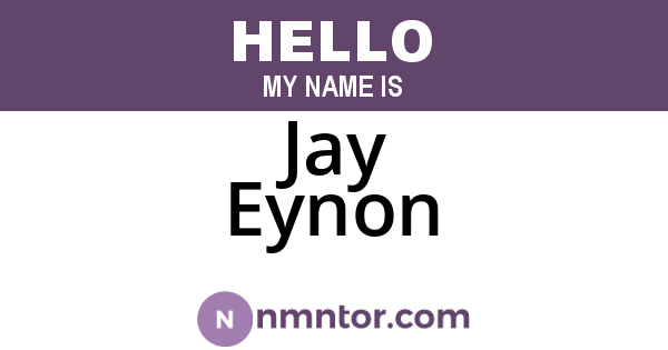 Jay Eynon