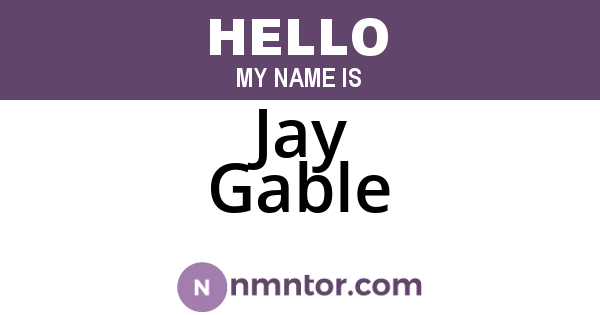 Jay Gable