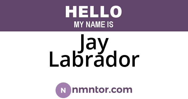 Jay Labrador