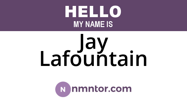 Jay Lafountain