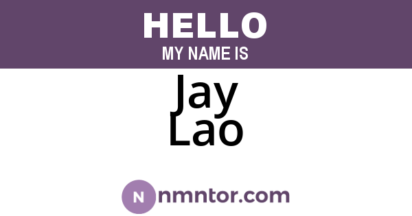 Jay Lao