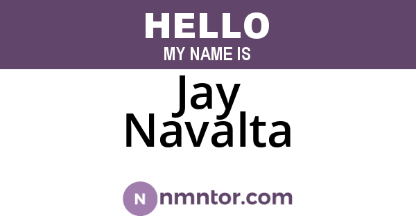 Jay Navalta