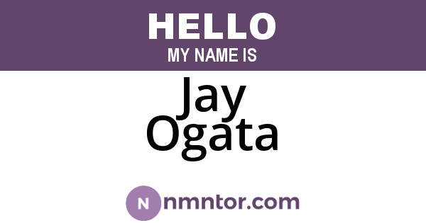 Jay Ogata