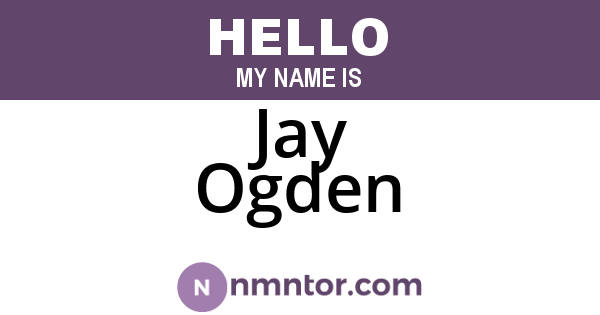 Jay Ogden