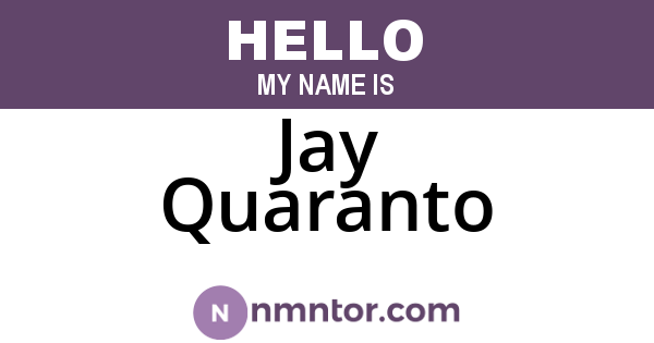 Jay Quaranto