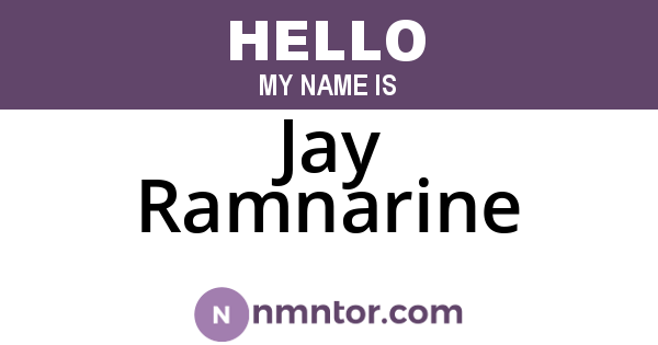 Jay Ramnarine
