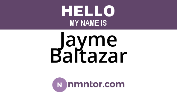 Jayme Baltazar