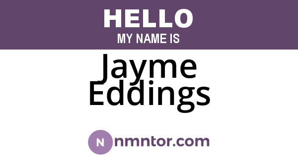Jayme Eddings