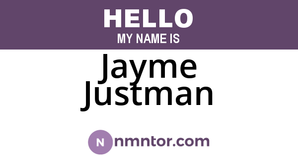Jayme Justman