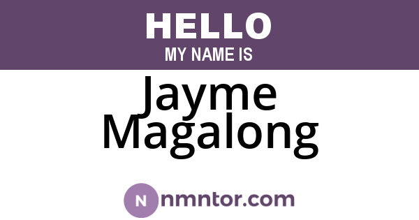 Jayme Magalong