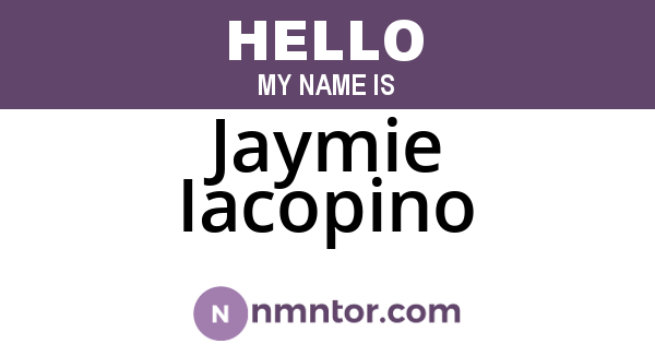Jaymie Iacopino
