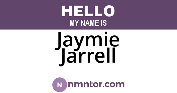 Jaymie Jarrell