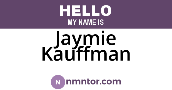 Jaymie Kauffman
