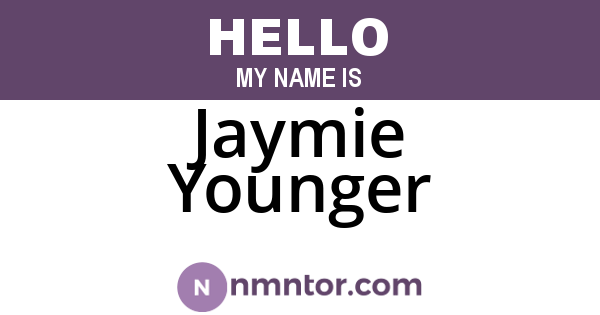 Jaymie Younger